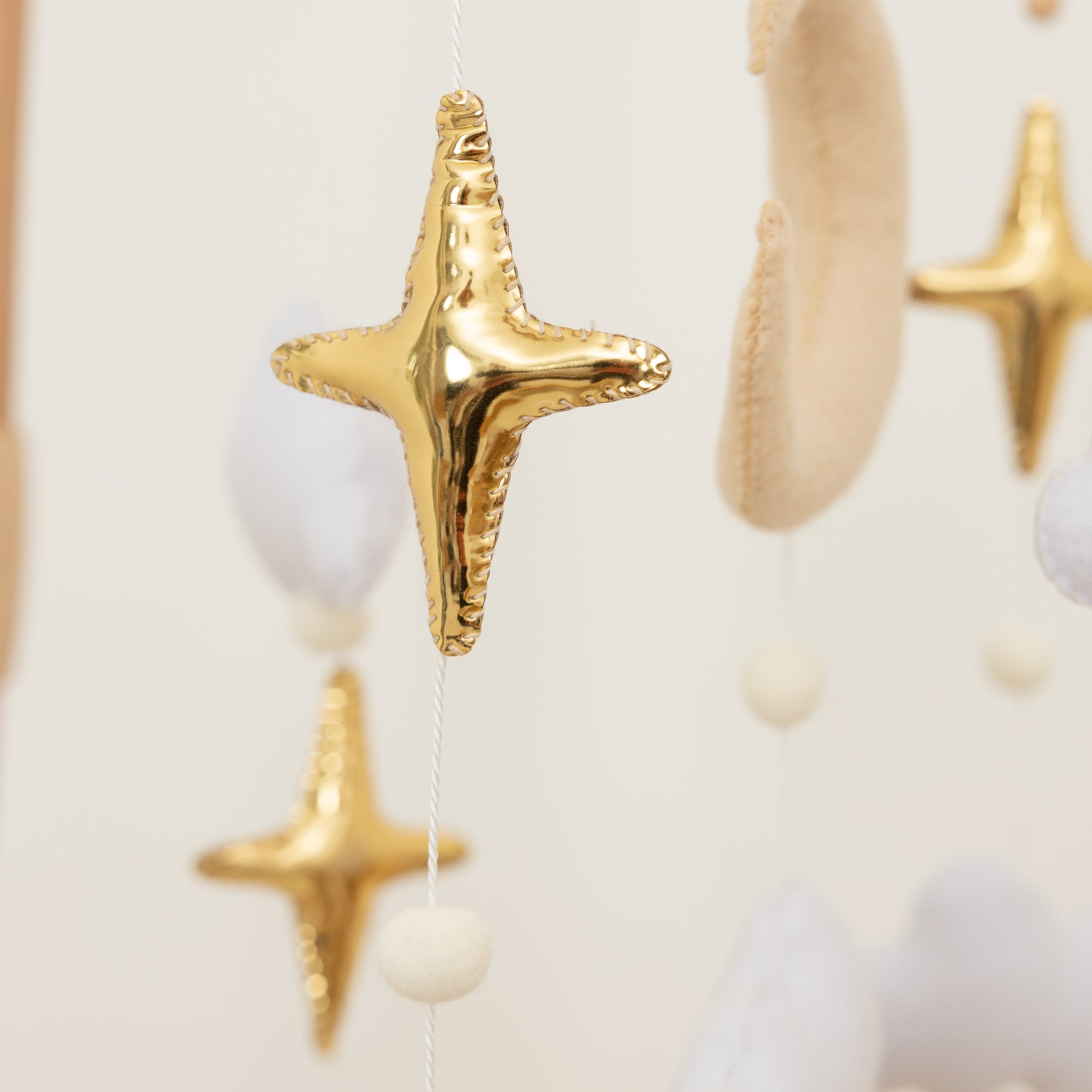 Close up of gold stars 